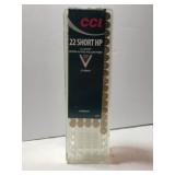 CCI.  Varmint 22 short HP  (partial pack) 76