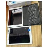 iPad, Bluetooth keyboard, and broken iPad