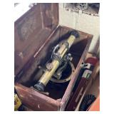 Craftsman surveyor's transit level in wooden case