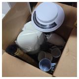 Coffee maker, scale, cups and more