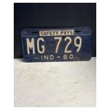 1960 Indiana license plate