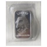 Indian Buffalo 1oz Bar. .999 Fine Silver