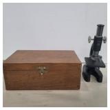 Tasco microscope 150x,300x,600x with wooden case