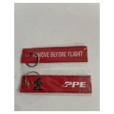 2-Remove Before Flight & Bigfoot keychains
