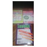 3 NEW SUDOKU Puzzle books