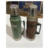 (2) vintage Stanley Aladdin Thermoses