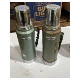 (2) vintage Stanley Aladdin Thermoses