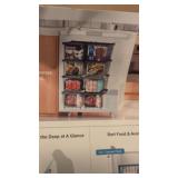 Chest freezer organizer bins