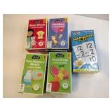 Kids flashcards numbers, short words ,food