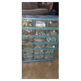 18 compartment bolt organizer with contents