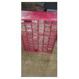 60 compartment bolt organizer with contents