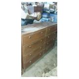 8 drawer wooden dresser (rough shape) 52x15x37