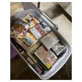 Tote full of DVD and VHS movies