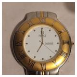 Fendi desk/mantle clock 3in