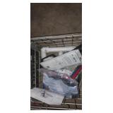 Wire crate with Plumbing material flat snake and