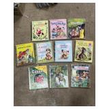 (10) vintage Little Golden Books fairytales and
