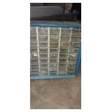 45 compartment bolt organizer with contents