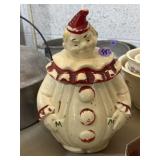 Pan American Art Pottery clown cookie jar