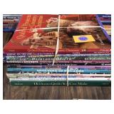 Stack of Quilting project books, patterns