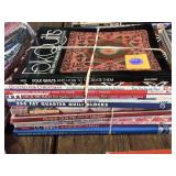Stack of Quilting project books, patterns