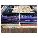 Stack of Quilting project books, patterns