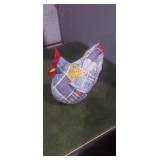 Fabric chicken sytly door stop