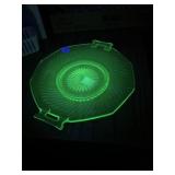 UV glass serving platter