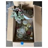 vintage ceramics, glassware, and decorative items