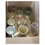 Advertising drinkware, including dog n suds mugs