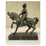 Reproduction metal statue of Bartolomeo Colleoni