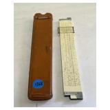 Keuffel & Esser slide rule and leather case