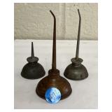 vintage thumb pump oil cans