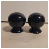 Blue Fiesta salt and peppers 2.25in tall