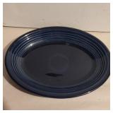 Blue Fiesta serving platter 11.5in