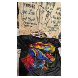 New XLrg T-Rex Graphic Shirt & Blanket+ Working