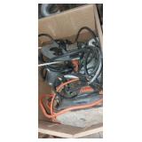 Black and deker drill,  router,  and sander