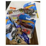 Flat of hot wheels and other toys