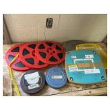 Vintage film reels 1960s science, history