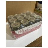 12. Regular ball pint Messenger jars.