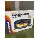 12 V portable oven and pizza maker
