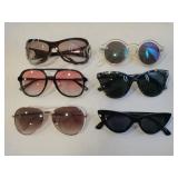 6 pair sunglasses