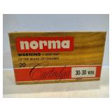 Norma 30-30 win 150 grains soft point 20 rounds