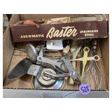 Vintage kitchen tools, utensils