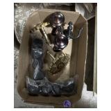 Chair wheels, various size knobs and coat hook