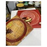 Five Part relish tray and holiday tray