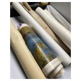 Collection of vintage maps and posters