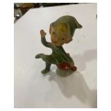 vintage ceramic pixie or elf figurine Made in