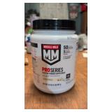 Muscle milk protein powder supplement intense