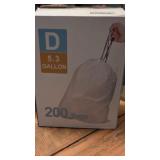 200 bathroom size 5 gallon trash bags
