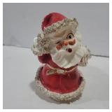 Lefton spaghetti trim vintage Santa figure 4.5in
